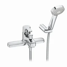Roca L20 Chrome Deck Mounted Bath Shower Mixer