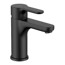 Roca L20 Matt Black Smooth Body Basin Mixer