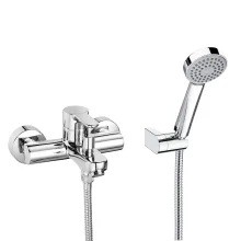 Roca L20 Wall Mounted Chrome Bath Shower Mixer