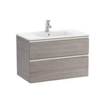 Roca The Gap 800mm City Oak 2 Drawer Vanity Unit