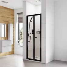 Haven6 Matt Black 760mm Bi-Fold Shower Door