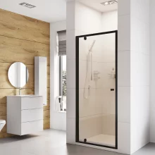 Haven6 Matt Black 760mm Pivot Shower Door