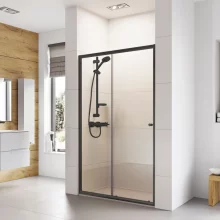 Haven6 Matt Black 1200mm Sliding Shower Door