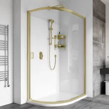 Roman Haven8 Brushed Brass 900mm One Door Quadrant Shower Enclosure