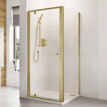 Roman Haven8 Brushed Brass 900mm Pivot Shower Door