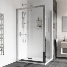 Roman Haven8 Brushed Brass 900mm Bi-Fold Shower Door
