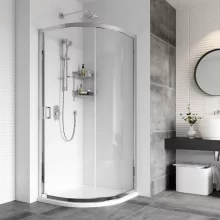 Roman Haven8 Chrome 800mm One Door Quadrant Shower Enclosure