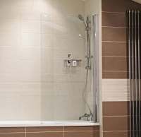 Roman Showers Lumin8 Frameless Bath Shower Screen - V8B13S