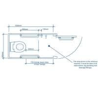 Nuie Doc M Pack - Disabled Bathroom High Toilet, Basin and Grab Rails