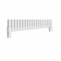 Eastbrook Preston Vertical 1800 x 185 Aluminium Radiator - Matt White