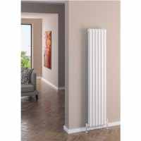 Eastbrook Rubano 1800 x 383mm Vertical Designer Radiator - Gloss White