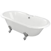 Gressingham 1760mm Freestanding Boat Bath - White