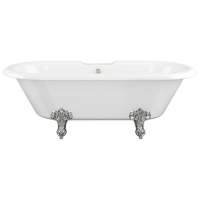 Bourbourg 1530 x 670 Traditional Rolltop Slipper Bath Chrome Feet