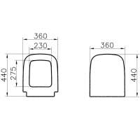 VitrA S20 650mm Golden Cherry Double Door Wall Hung Unit inc Basin