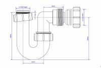 McAlpine Q10 Shallow Bath Waste Trap