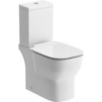 Saxony Closed Coupled Open Back Toilet & Soft Close Seat