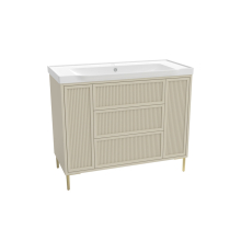Scudo Bota 1000 Stone Fluted Freestanding Vanity Unit