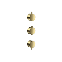 Scudo Brushed Brass Concealed Plain Handle 3 Pack