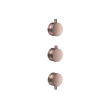Scudo Brushed Bronze Concealed Knurled Handle 3 Pack