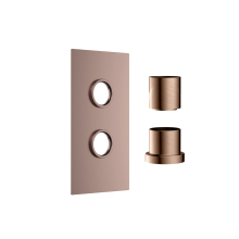 Scudo Brushed Bronze Single Concealed Plate with Sleeves