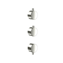 Scudo Brushed Nickel Concealed Plain Handle 3 Pack