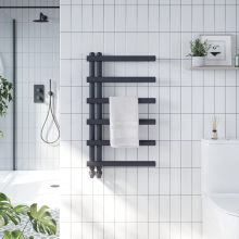 Scudo Simona 800 x 500mm Designer Chrome Towel Rail 
