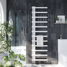 Scudo Simona 800 x 500mm Designer Chrome Towel Rail 