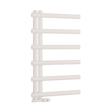 Scudo Carlo 850 x 500mm White Designer Towel Rail