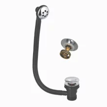 Scudo Easy Clean Chrome Round Sprung Bath Waste