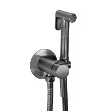 Scudo Gunmetal Douche Kit with Outlet Elbow