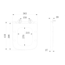 Scudo Slim Heavy Weight Soft Close Toilet Seat