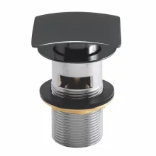 scudo-matt-black-square-dome-slotted-sprung-basin-waste-tech.webp