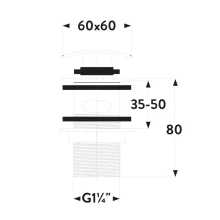 scudo-matt-black-square-dome-slotted-sprung-basin-waste-tech.webp