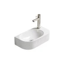 Scudo Rok 400 x 215mm Fluted Cloakroom Basin