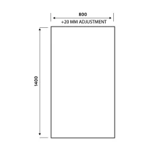 Scudo S6 Krittal Black Grid Bath Shower Screen