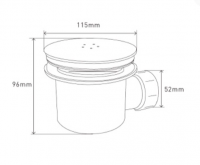 McAlpine 1 1/2" STW1-R Shower Trap With Mushroom Flange