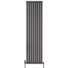 Scudo Apex 413 x 1800mm Anthracite Double Vertical Designer Radiator