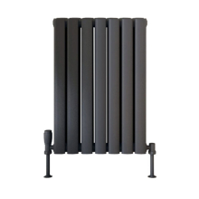 Scudo Apex 600 x 413mm Anthracite Horizontal Double Designer Radiator