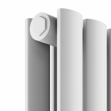 Scudo Apex 413 x 1800mm Anthracite Double Vertical Designer Radiator