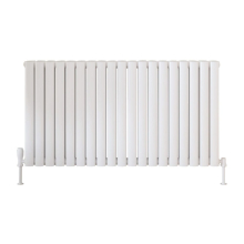 Scudo Apex 600 x 767mm White Horizontal Double Designer Radiator