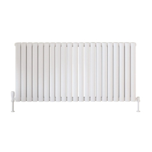 Scudo Apex 600 x 994mm White Horizontal Double Designer Radiator