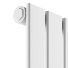 Scudo Apex 600 x 767mm White Horizontal Double Designer Radiator