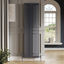 Scudo 2 Column 1800 x 335mm Anthracite Vertical Designer Radiator