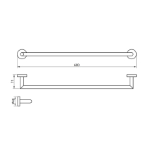 Scudo Delta Bath Towel Shelf