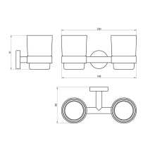 scudo_delta_double_tumbler_holder-line_drawing.jpg