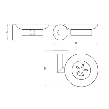 Scudo Delta Paper Holder