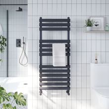 DQ Essential 1200 x 500mm Granite Texture Towel Radiator