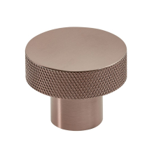 Scudo Knurled Brushed Bronze Round Handle