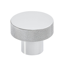 Scudo Knurled Chrome Round Handle