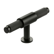 Scudo Knurled Black T Bar Handle